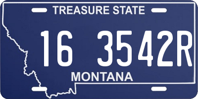 MT license plate 163542R