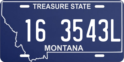 MT license plate 163543L