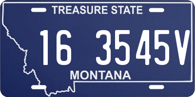 MT license plate 163545V