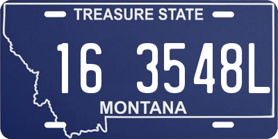 MT license plate 163548L
