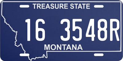 MT license plate 163548R