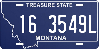 MT license plate 163549L
