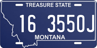 MT license plate 163550J