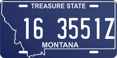 MT license plate 163551Z