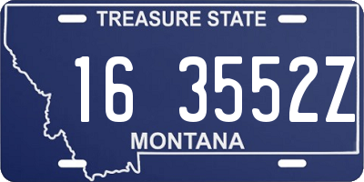 MT license plate 163552Z