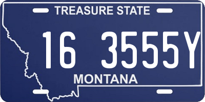 MT license plate 163555Y