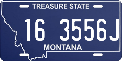 MT license plate 163556J