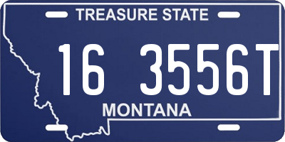 MT license plate 163556T