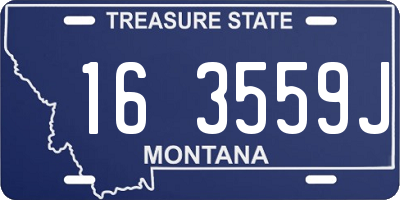 MT license plate 163559J