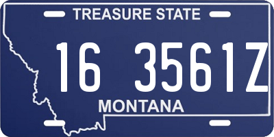 MT license plate 163561Z