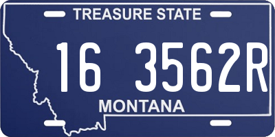 MT license plate 163562R
