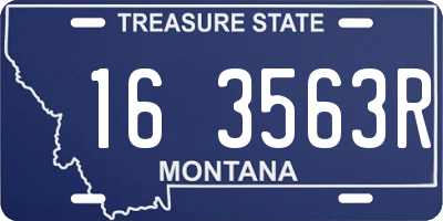 MT license plate 163563R