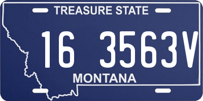 MT license plate 163563V