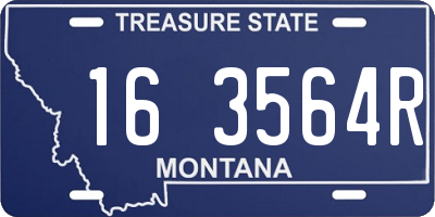 MT license plate 163564R