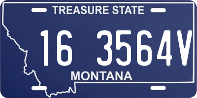 MT license plate 163564V