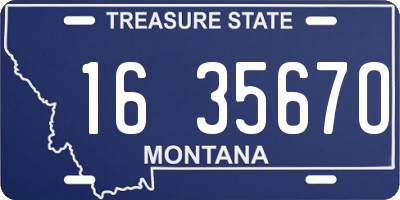 MT license plate 163567O