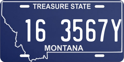 MT license plate 163567Y