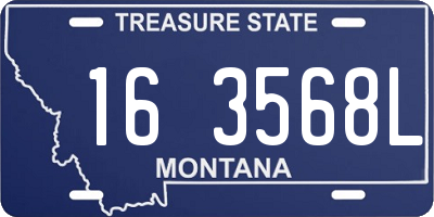 MT license plate 163568L