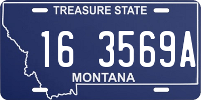 MT license plate 163569A