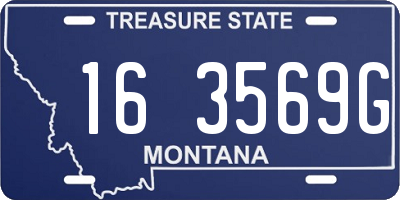 MT license plate 163569G