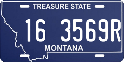 MT license plate 163569R