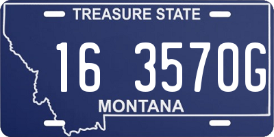 MT license plate 163570G