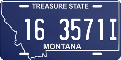 MT license plate 163571I