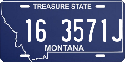 MT license plate 163571J