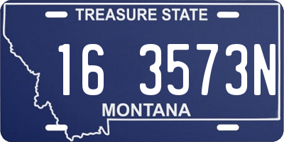 MT license plate 163573N