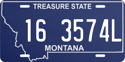 MT license plate 163574L