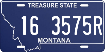 MT license plate 163575R