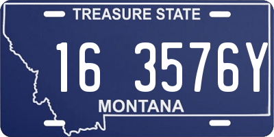 MT license plate 163576Y
