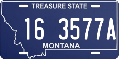 MT license plate 163577A