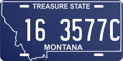 MT license plate 163577C