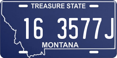 MT license plate 163577J