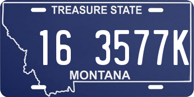 MT license plate 163577K