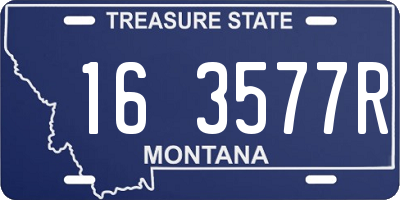 MT license plate 163577R
