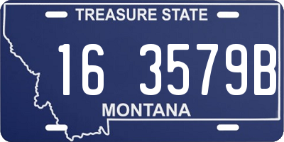 MT license plate 163579B