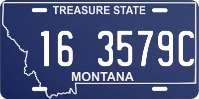 MT license plate 163579C