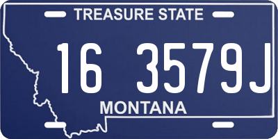 MT license plate 163579J