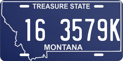 MT license plate 163579K