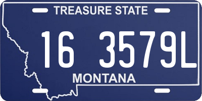 MT license plate 163579L