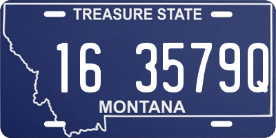 MT license plate 163579Q