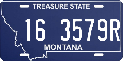 MT license plate 163579R