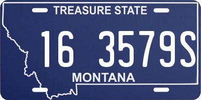 MT license plate 163579S