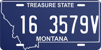 MT license plate 163579V