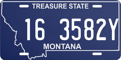 MT license plate 163582Y