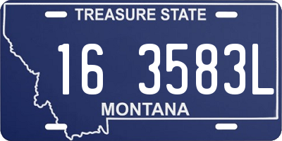 MT license plate 163583L