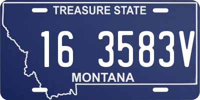 MT license plate 163583V