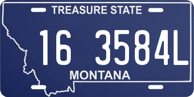 MT license plate 163584L